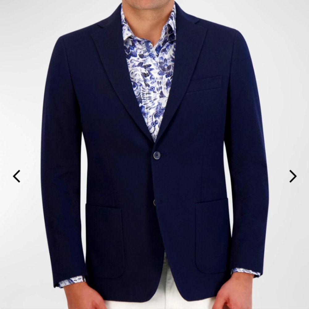 Robert Graham Royal Reno Mondern Fit Wool Suit jacket Size 38R NEW NWT
